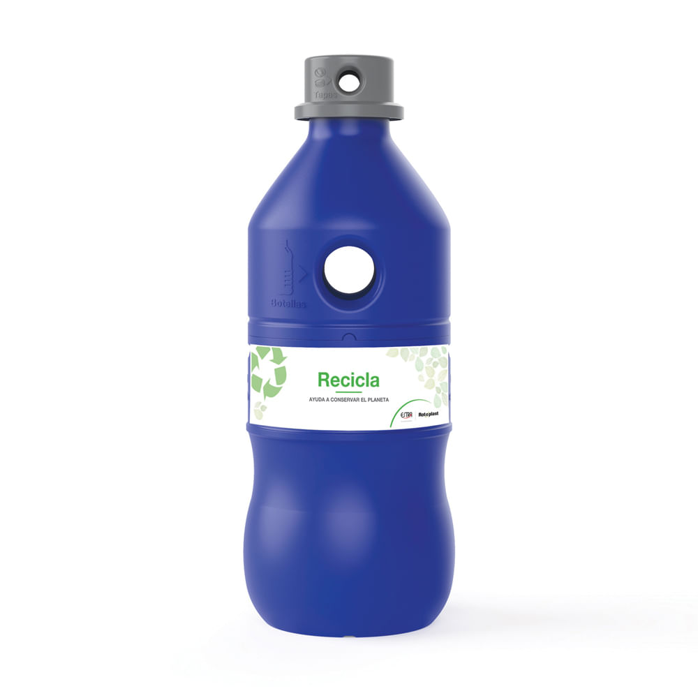 Ecobotella plástica 153 L Azul Ecobotella 153L Azul-Gris