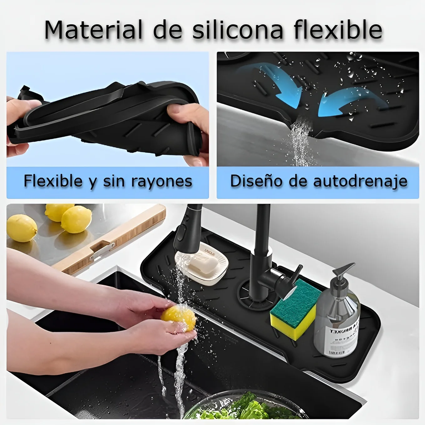 Alfombra de Silicona Protector de Salpicaduras - Imagen 9